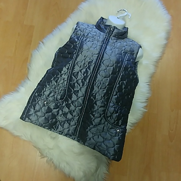 New Directions Quilted Gunmetal Vest - Picture 7 of 8